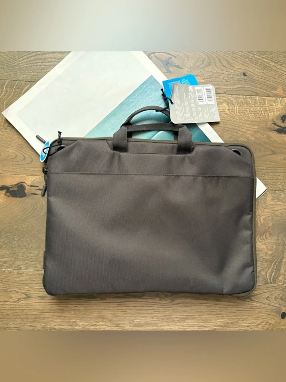 New HP 15.6” Modular Laptop Sleeve Top Handle Detachable Strap In Green
